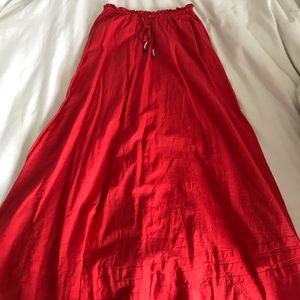 Billabong Orange-red Maxi Skirt